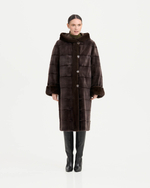 Шуба из меха норки