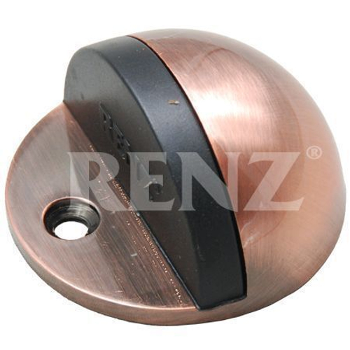 [ТОВАРА НЕТ В НАЛИЧИИ] Ограничитель дверной напольный Ренц DS 44, цвет медь античная (гарантия - 12 месяцев)