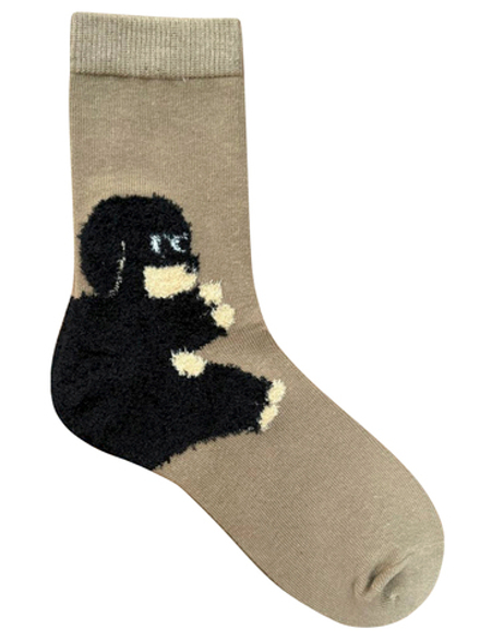 Носки р.35-40 "Зверюшки на Пятках" Собачка