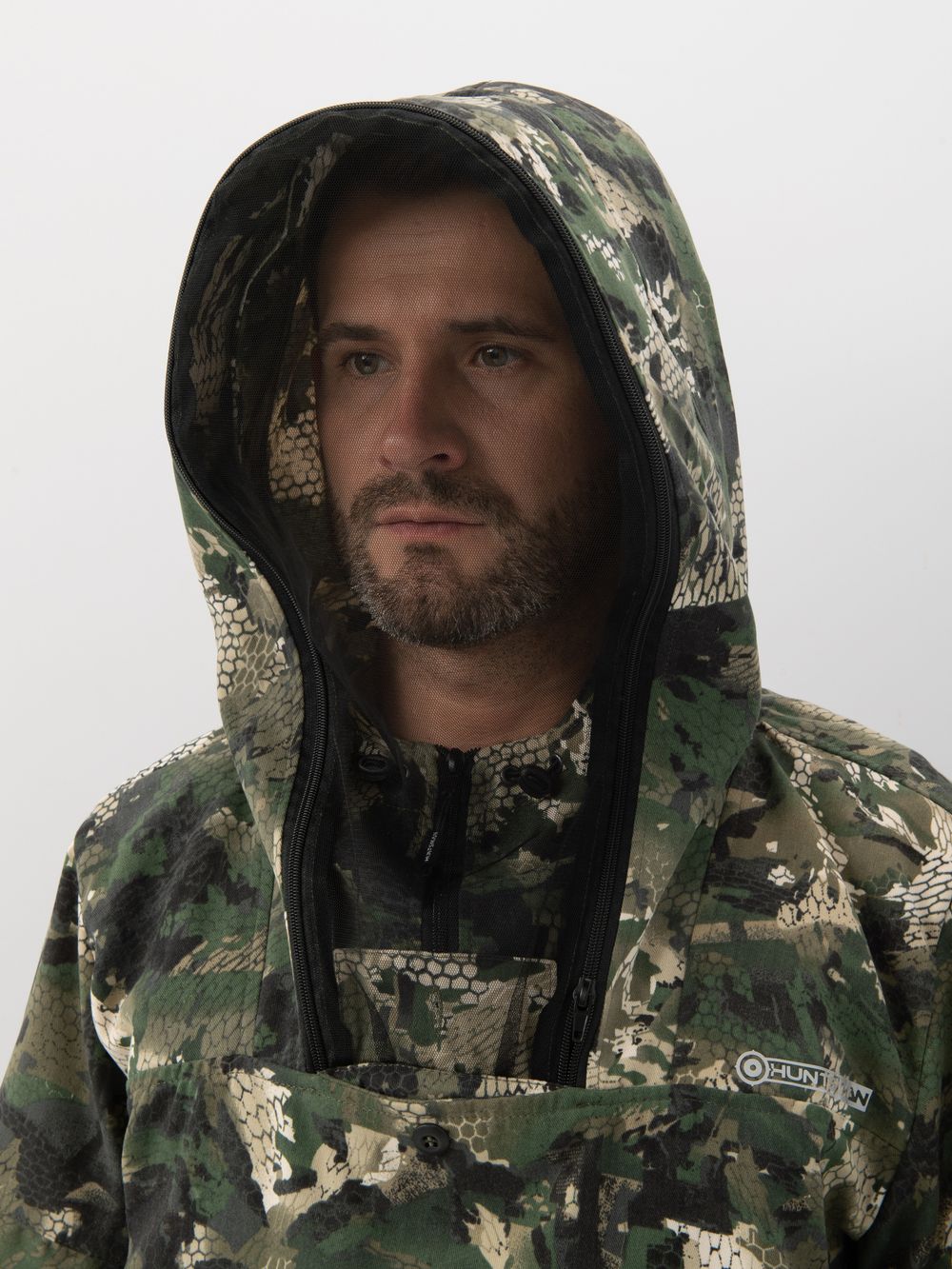 Костюм летний Антигнус-Люкс ткань Твил-Пич цвет Зелёный питон