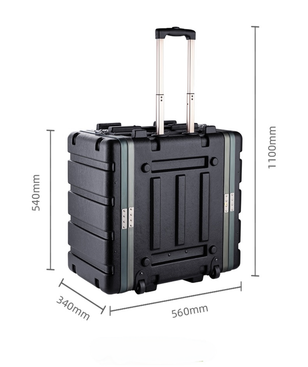 Кейс рэковый на колесиках с ручкой RB PE-6U-400/W