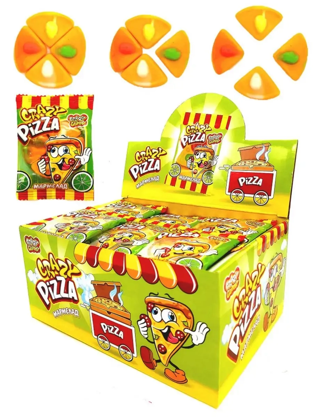 Мармелад Канди Клаб Pizza 40шт по 10гр/ блок