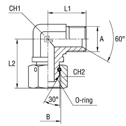 Соединение PFN90 BSP 1.1/2" CAST