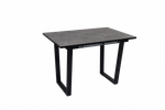 Стол Мир стульев Саен 8 раскладной, Черный/Бетон