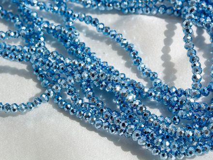 Нить бусин для украшений 3,1мм (ювелирное стекло)