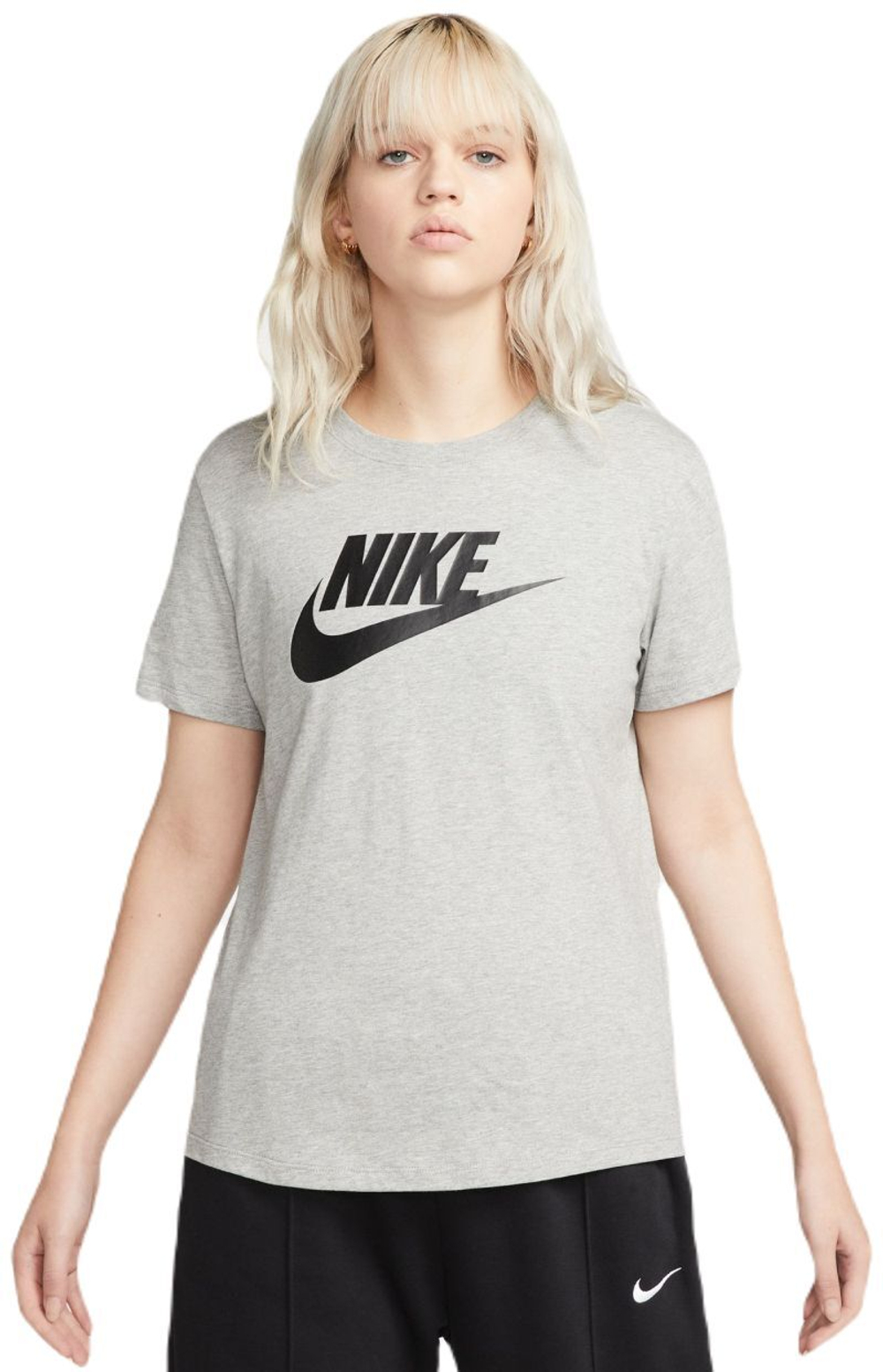 Женская теннисная футболка Nike Sportswear Essentials T-Shirt - серый