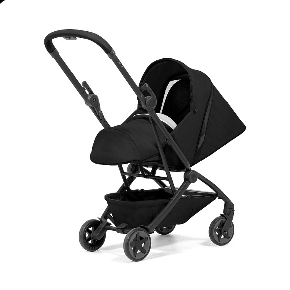 Детская прогулочная коляска Joolz Aer 2 с бампером и реверсивным блоком Space Black