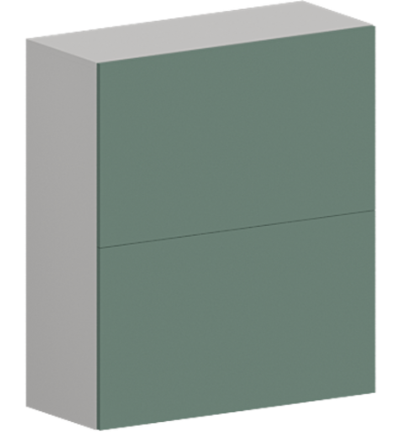 Кухня Модуль ШВГ 802Г Белый / Матовая мята