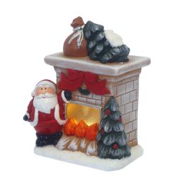 GAEM Фигурка декоративная "Камин" с подсветкой (2xLR44), L11 W7,2 H13 см, 2в.