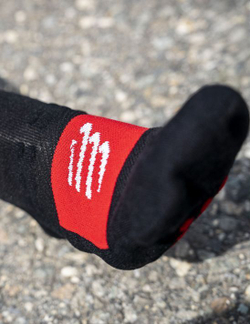 Носки Pro Racing Winter Run Black/High Risk Red