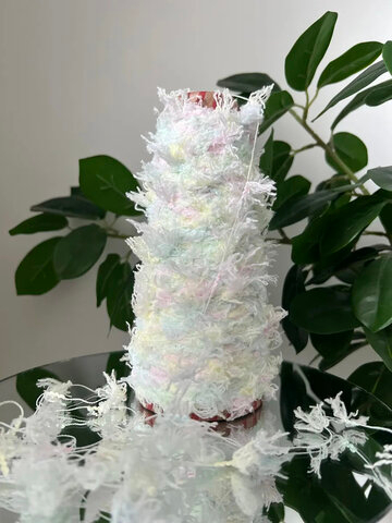 Пряжа Единорог UNICORN мультиколор с шишибриками 50 g