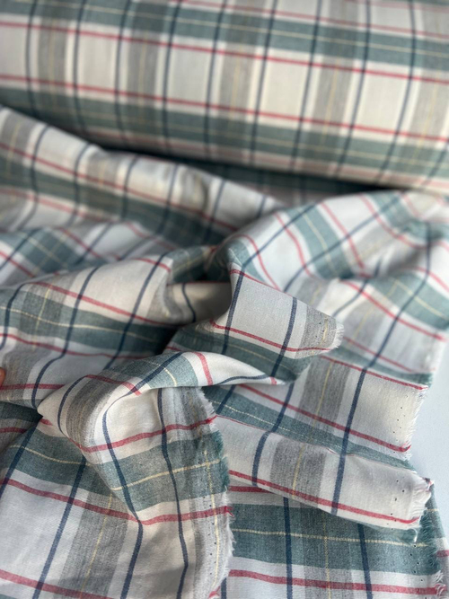 Теплый хлопок «Английская клетка» (фланель)