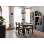 Стул «Форест» серый 7012/бейц-масло