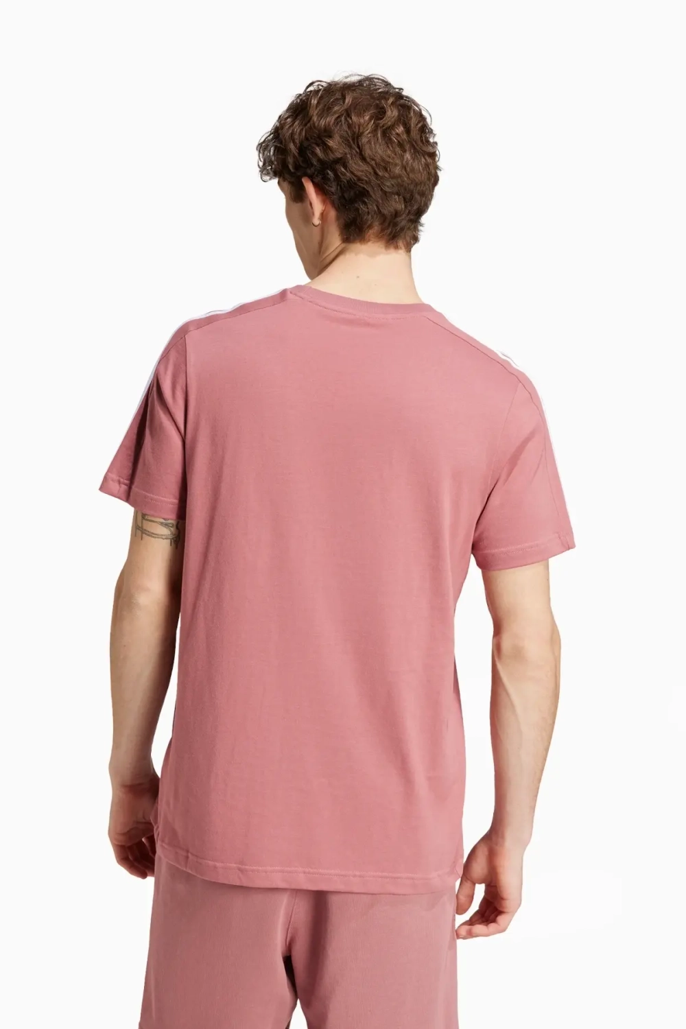 Футболка adidas Essentials Single 3S Tee - розовый