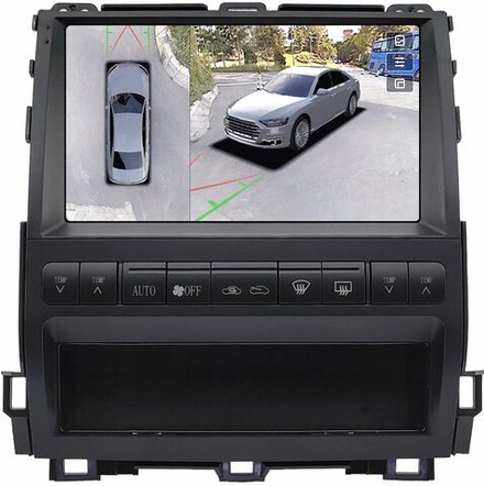 Магнитола для Lexus GX470 J120, Toyota Land Cruiser Prado 120 (любая комплектация, рамка тип 3) - Teyes CC3-2K-360 на Android 10, 2K QLED, 6Гб+128Гб, CarPlay, 4G SIM-слот, 4 камеры в комплекте