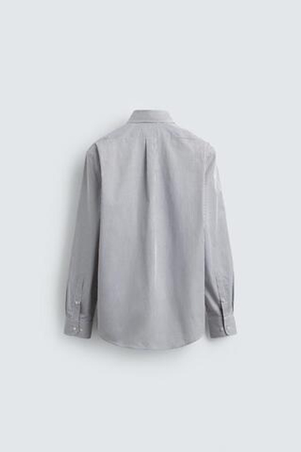 ZARA РУБАШКА REGULAR FIT В КЛЕТКУ, РЫЖЕВАТО-КОРИЧНЕВЫЙ