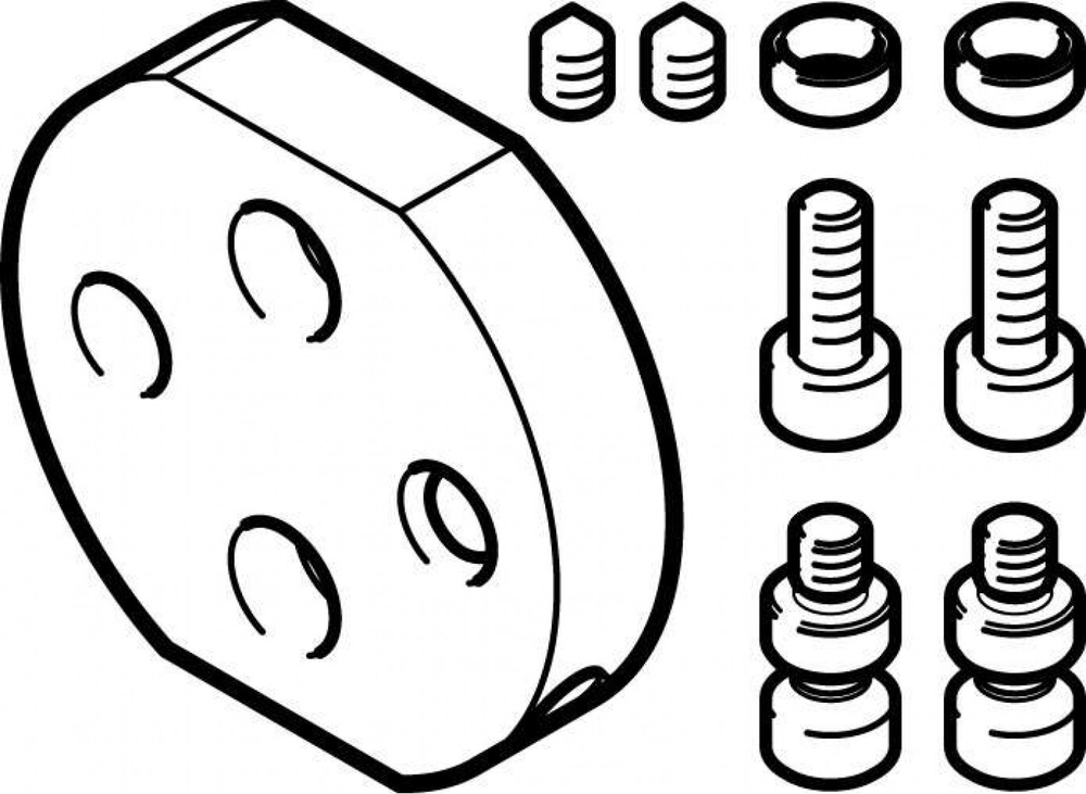 Адаптерная плита для стандартного углового захвата Festo DHAA-G-Q11-16-B2/B3-16