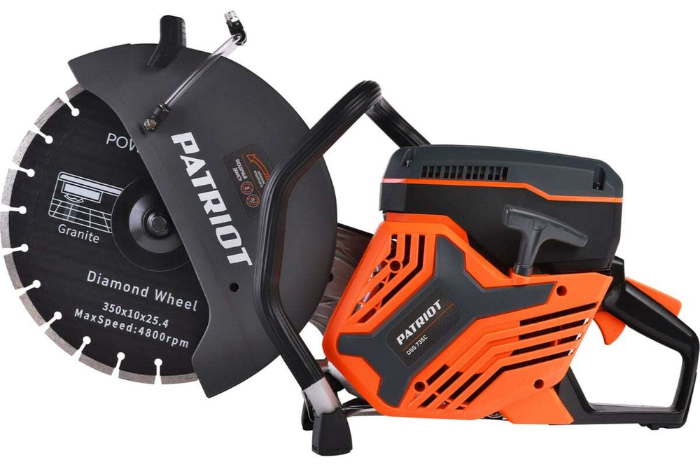 Бензорез PATRIOT DSG 735С, 75сс, 4.8 л.с, 350мм, Кейс