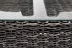 "Капучино" лаунж-зона из искусственного ротанга, цвет графит