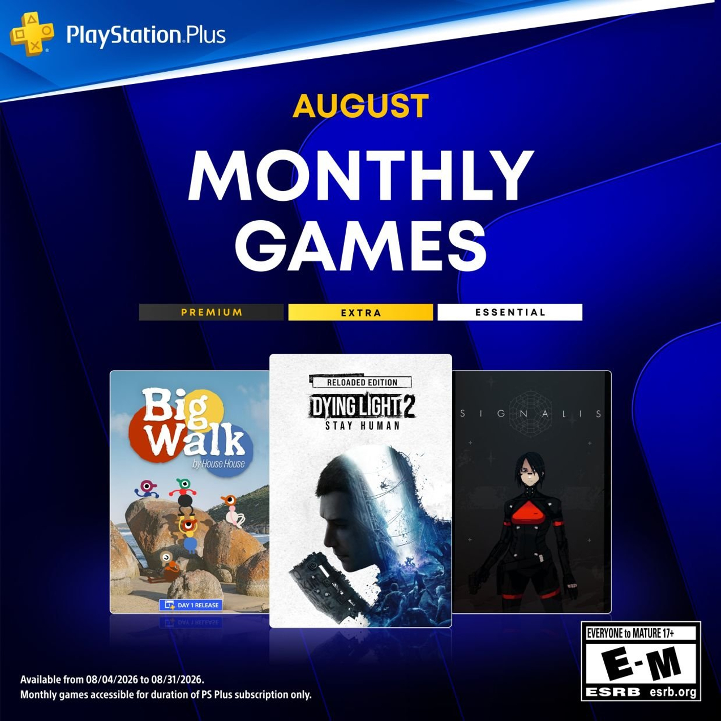 В августе в PS Plus добавят Dying Light 2, Signalis и Big Walk