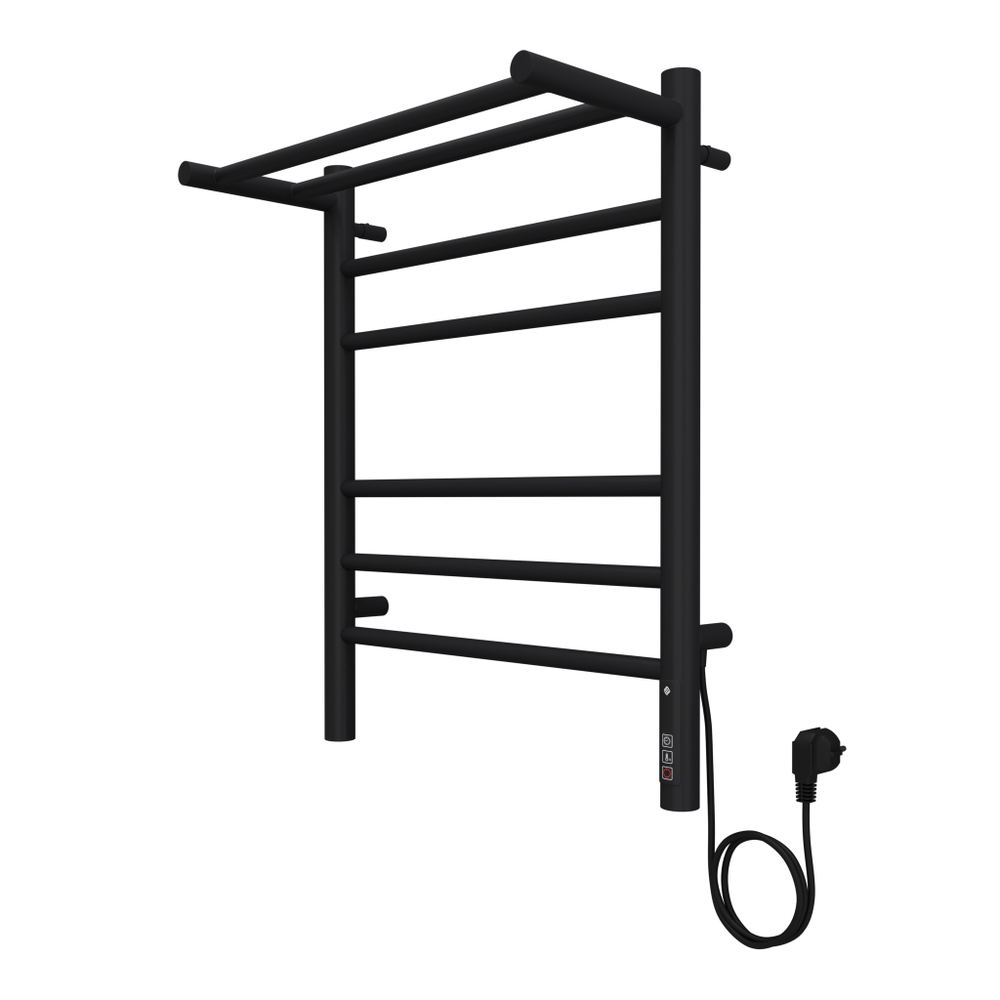 Полотенцесушитель Terminus Аврора с/п П6 450х600 электро КС 9005 матовый ( new встроен диммер)