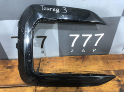 Решетка бампера левая R-Line VW Touareg 3 18-нв Б/У Оригинал 760853663A