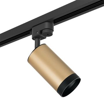 Трековый светильник однофазный 1*GU10 R1T440437 черный/золото Rullo Lightstar