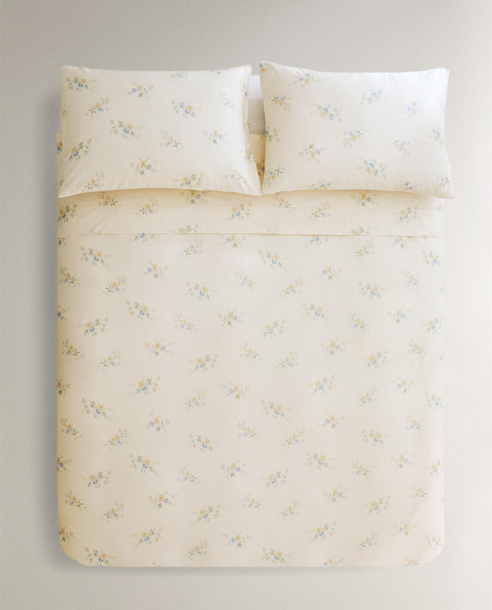 Пододеяльник Zara Home сатин, хлопок 100%, с цветочным принтом, 7111/088