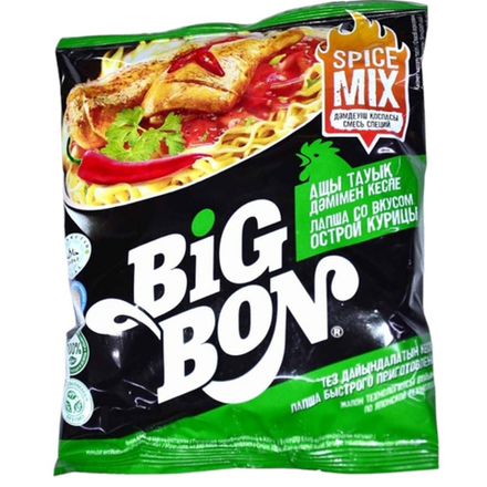 Лапша Big Bon Sprice Mix острая курица 75 гр