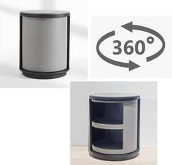 Прикроватная тумбочка 4484 с поворотным закрыванием