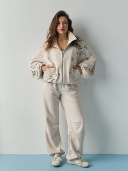 Брюки АУРА, молочный