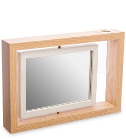 GAEM Home PH-24/ 1 Фоторамка-зеркало с вазочкой (13х18)