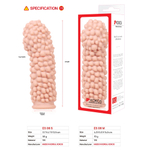 Насадка на пенис EXTREME SLEEVE телесная с шариками KOKOS ES-08-S