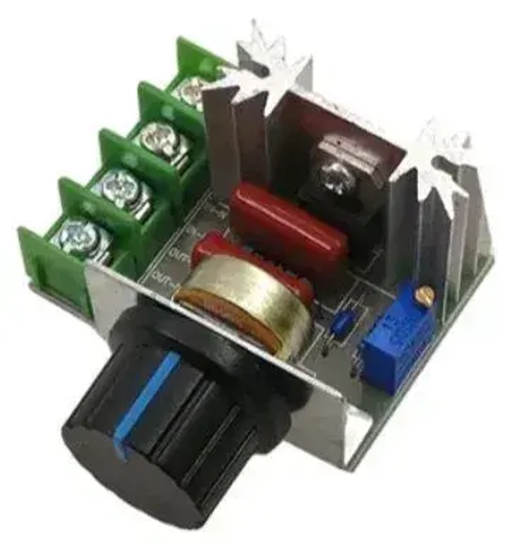 Симисторный регулятор мощности, напряжения, переменного тока, вращения, AC 50-220в, 2000 ватт