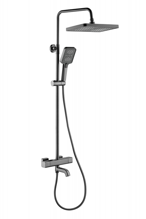 113563-G Душевая система с термостатом  (ГРАФИТ) ViEiR (4/1шт)