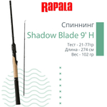 Спиннинг Shadow Blade Spinning 9' 274cm L 3,5-14g, 2pcs