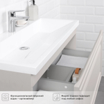 Комплект тумба Verona 80 (794*379*440) подвесная с раковиной Natella 80 Керамик