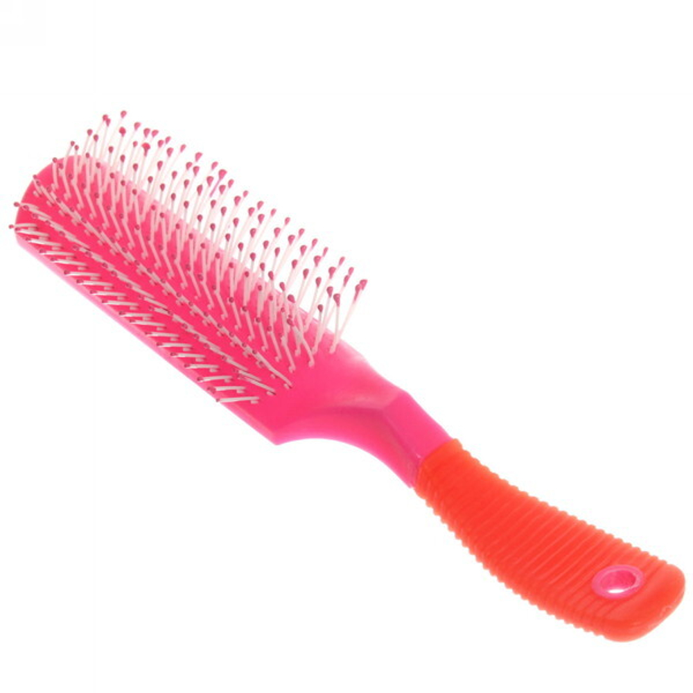 Расческа массажная «Польза», цвет микс, с рифленой ручкой, 20см