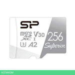 Карта памяти Silicon-Power microSD 256GB Superior A2 microSDXC Class 10 UHS-I U3 (SP256GBSTXDA2V20)