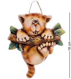 АБ- 49 Панно керамическое «Кот на ветке»