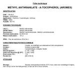 METHYL ANTHRANILATE - A-TOCOPHEROL (AROMES) / МЕТИЛАНТРАНИЛАТ - А-ТОКОФЕРОЛ (АРОМЫ) CAS 134-20-3