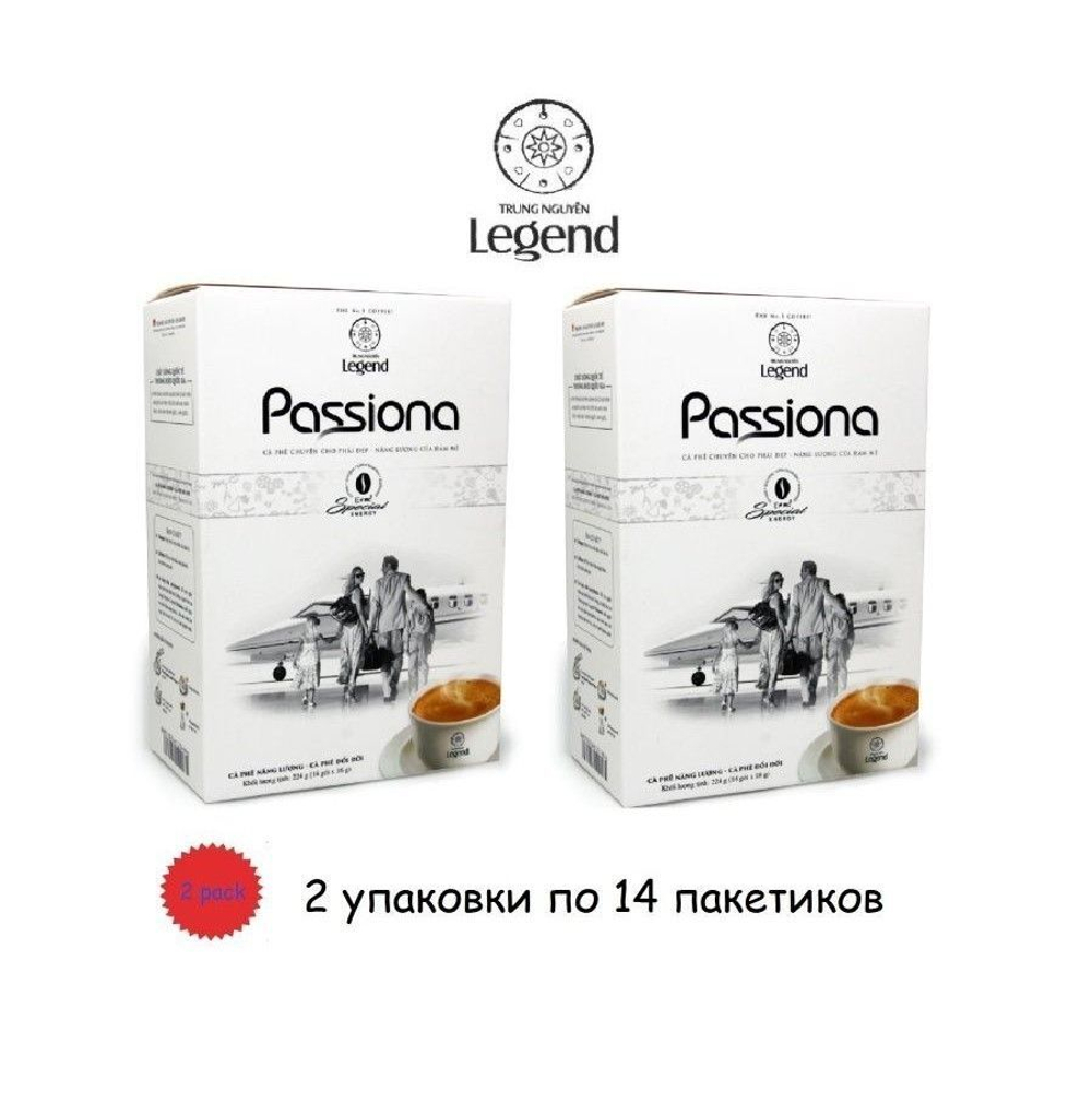 TRUNG NGUYEN Кофе растворимый Passiona с коллагеном, 28шт*16гр