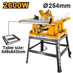 Распиловочный станок 2600Вт. 254х25.4мм SUPER INGCO TS26005 INDUSTRIAL