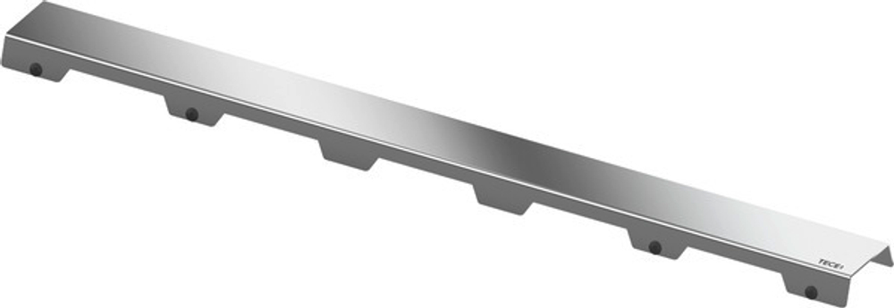 Декоративная панель TECEdrainline "steel II", нержавеющая сталь, сатин, для душевого канала, прямая, 1200