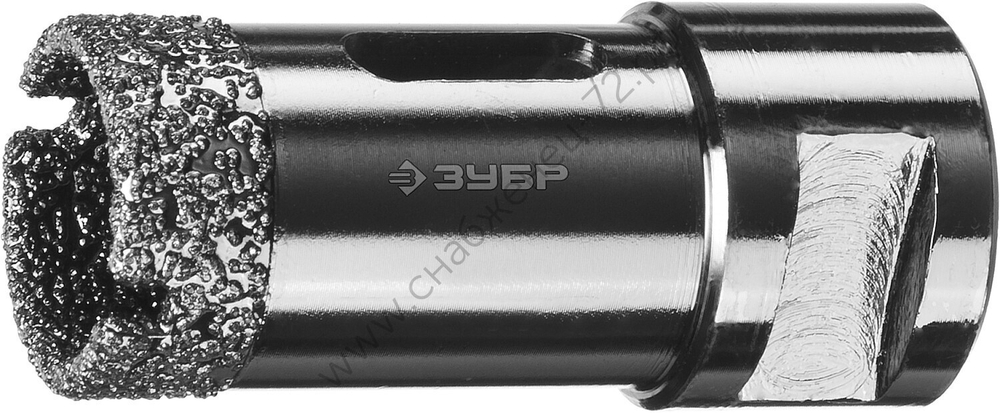 ЗУБР АВК d 25 мм (М14, 15 мм кромка), Вакуумная алмазная коронка, Профессионал (29865-25)