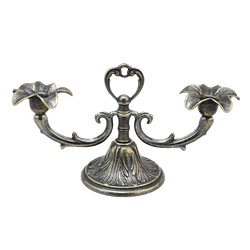 Alberti Livio Канделябр из латуни на 2 свечи