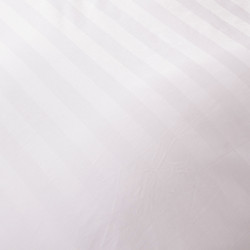 Пододеяльник Страйп Сатин Однотонный Отель белый 100% Хлопок 150x210 3x3