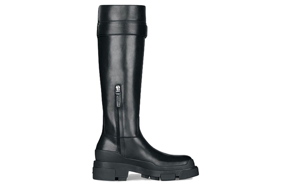 Givenchy Terra Cow Leather Knee high Boots Women"s Black