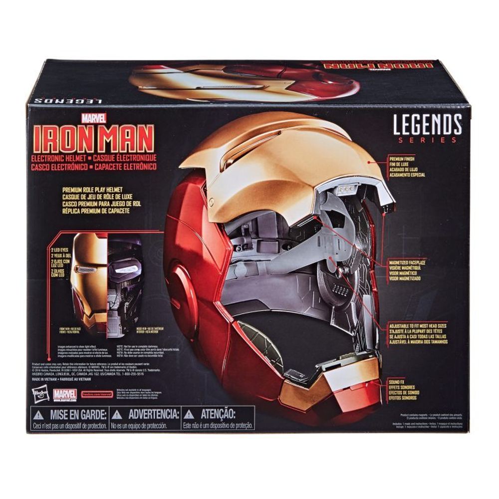 Hasbro Marvel Legends Avengers - электронный шлем Iron Man B7435 шлем