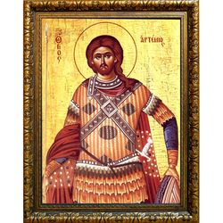 Артемий Антиохийский Святой великомученик. Икона на холсте.